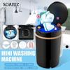 8L Mini Washing Machine Portable Mini Ultrasonic Washing Machine Dirty Clothes Turbine Cleaning Laundry Washer Travel Business
