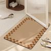 Коврик для пола из диатомовой грязи для ванной комнаты, впитывающий коврик для двери в комнату, моющийся, быстросохнущий, износостойкий коврик для ног