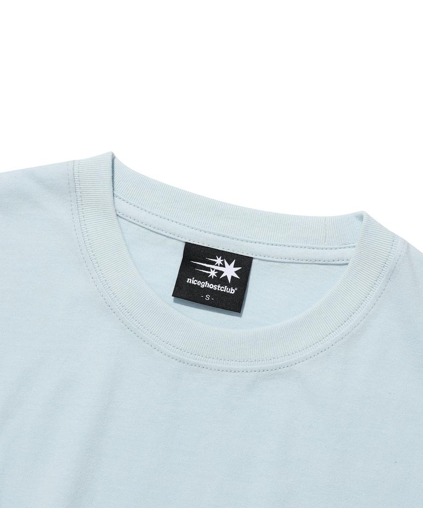 NICEGHOSTCLUB 3Star Basic Tee_Light Blue(Ng2Gmut534A)