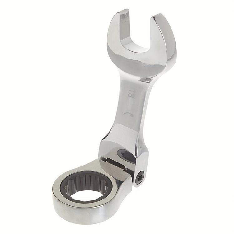 Надежный трещоточный гаечный ключ Ручной комбинированный гаечный ключ с шагом 5°
