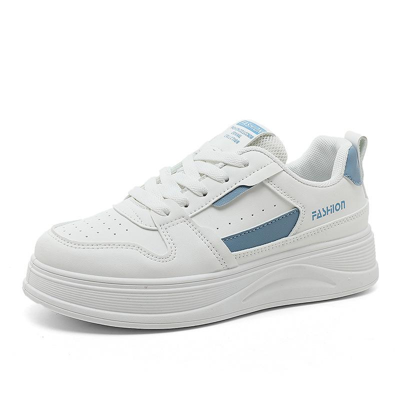 [Customized] G2-1 new 2025 spring and summer breathable little white shoes board shoes women's color matching trend thick sole increase flow