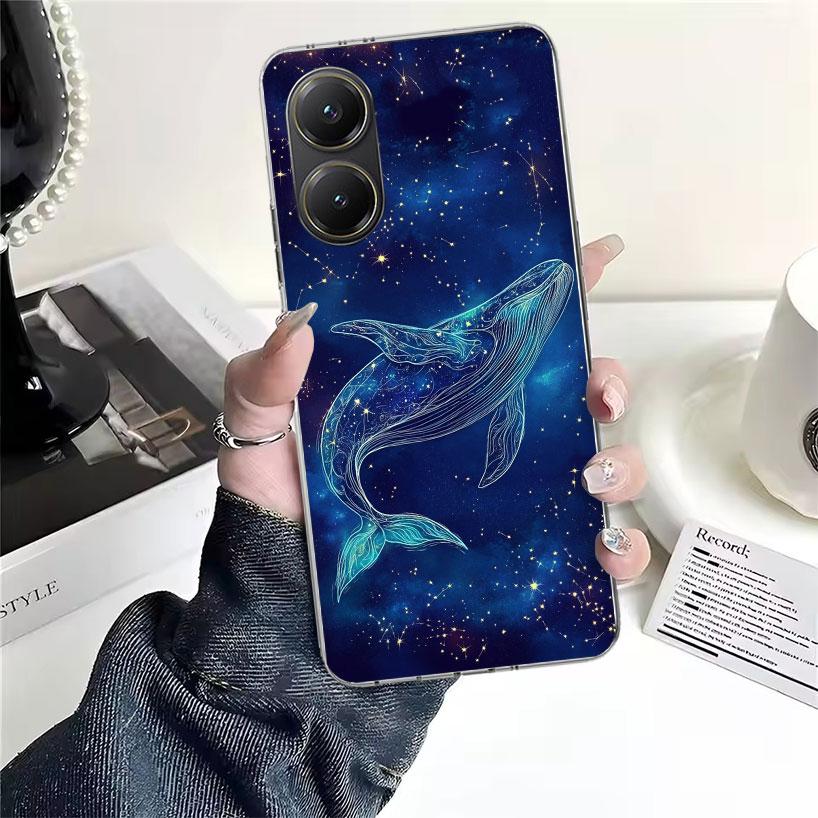 Горбатый кит Морской гигант Мягкий чехол для телефона Для Xiaomi Redmi 15C 15 13C 13 Poco X5 X6 X7 F7 Ultra M7 12C 12 10 10C 9C 9A 9T 9 Funda
