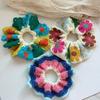Flores Crocheted Flower Scrunchies Bohemian Style Sweet Hair Tie Ponytail Hair Band  Women