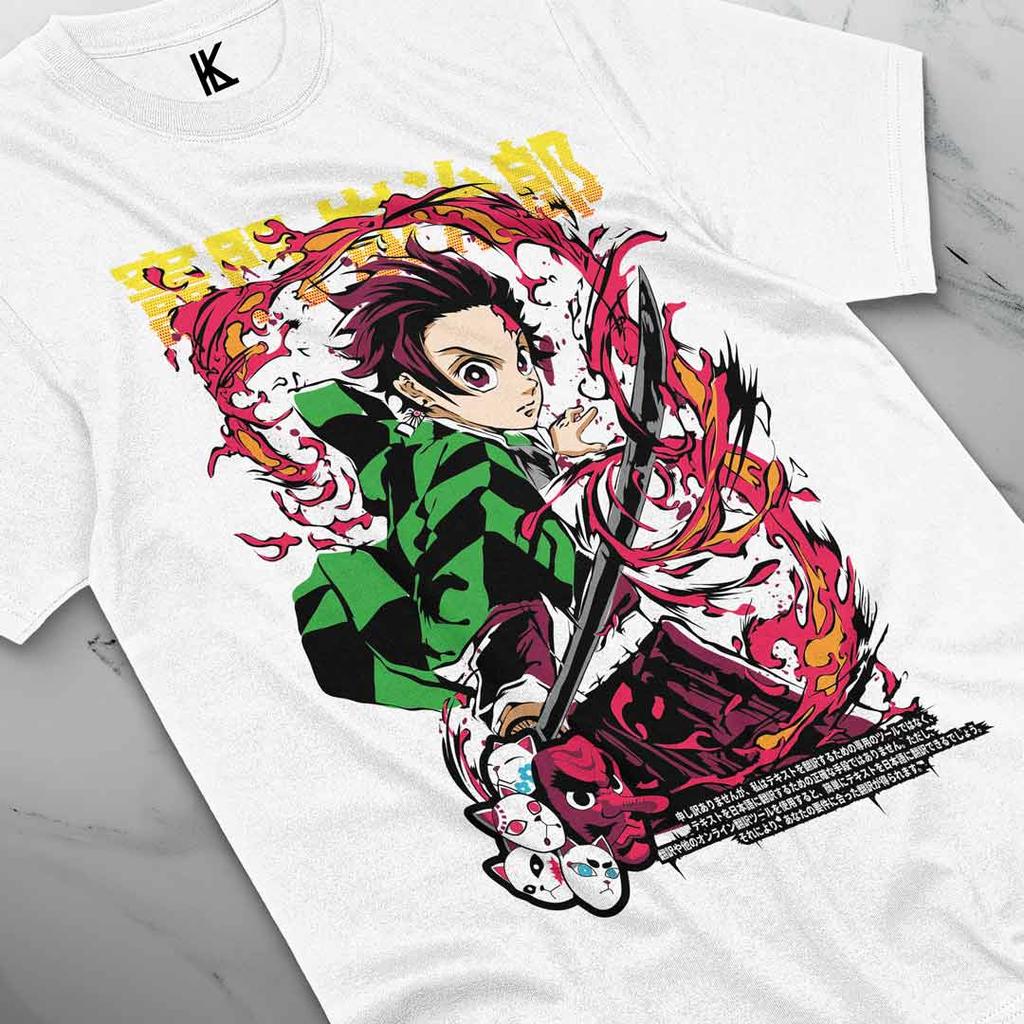 Summer Anime Printed T-shirt Men's Women's Japanese Cartoon T-shirt Casual Overszied Y2k Heavy Cotton Hip Hop Men's Clothing Tee