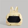 Cute Canvas Backpack For Students Big Nose Cartoon Design Light Daily School Commute Rucksack