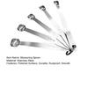 1 Set Measuring Spoon Food Grade Polished Surface Rustproof High Precise Clear Scale Stainless Steel Seasoning Spice