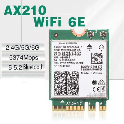 Трехдиапазонная беспроводная сетевая карта AX210NGW WIFI6E для NGFF m. 2802. 11 A / b/g/n / ac / ax