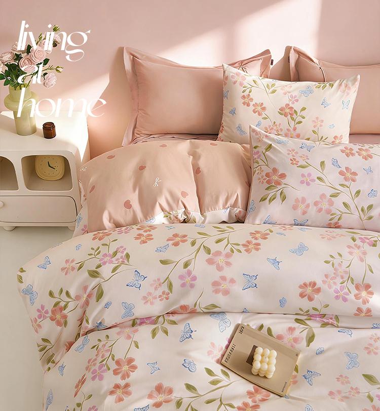 Cotton countryside flower print three/four pieces [Moyu/Huaxi]