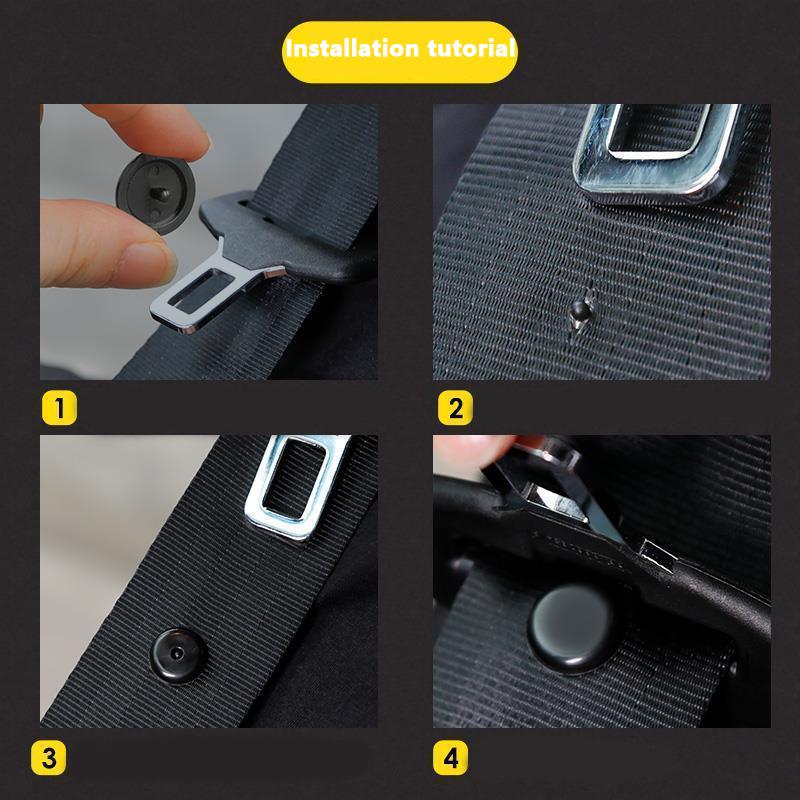 10/50pcs Car Safety Seat Belt Buckle Stopper Automobile Seatbelt Spacing Limit Stop Plastic Black Gray Beige Button Accessories