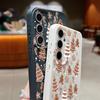 Мини-чехол с рождественской елкой для Samsung Galaxy S25 S24 S22 Ultra S23 FE A17 A56 A36 A26 A55 A16 A15 A25 A54 5G Мягкий чехол для телефона из ТПУ