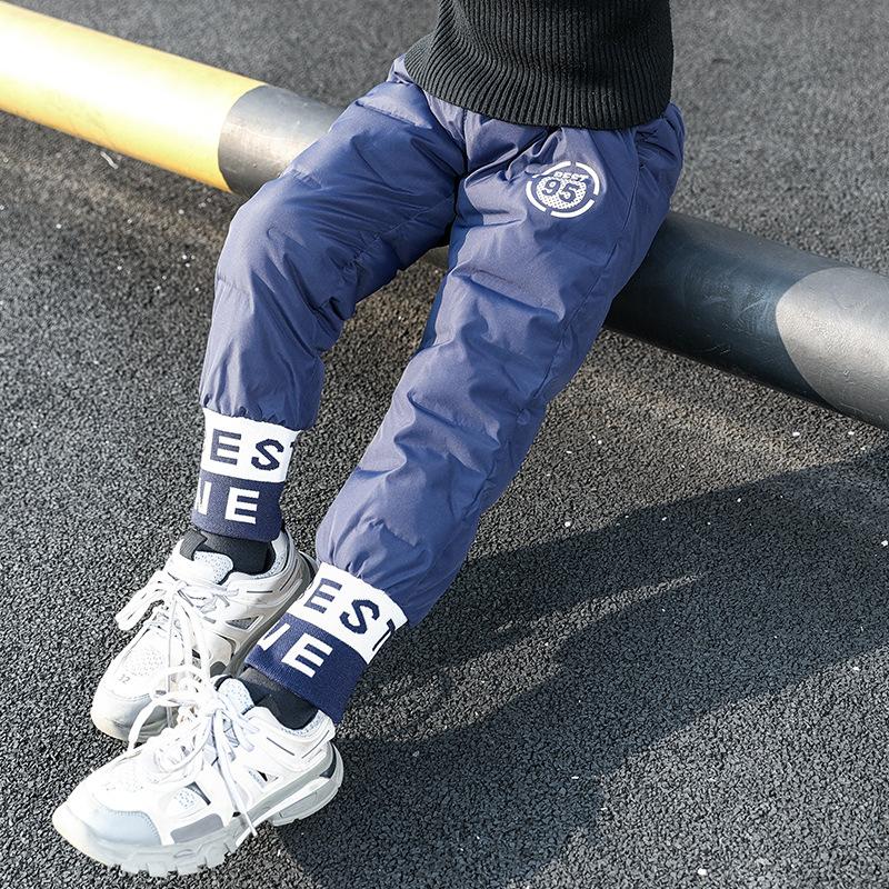 Детские зимние штаны, спортивные штаны, зимние утепленные свободные повседневные штаны, спортивные штаны большого размера