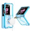 Phone Case Galaxy Z Flip 8 7 6 5 Magnetic Ring Holder Transparent Shockproof Cover