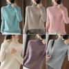 Осенние женские свитера, зимний женский пуловер, топы, женская одежда, водолазка, шерстяная трикотажная шерстяная базовая футболка 2021, однотонные футболки