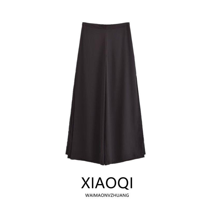 Fashion Style 2024 Autumn New Women's Clothing High Waist Loose, Comfortable and All-Matching Black Pants 4387236