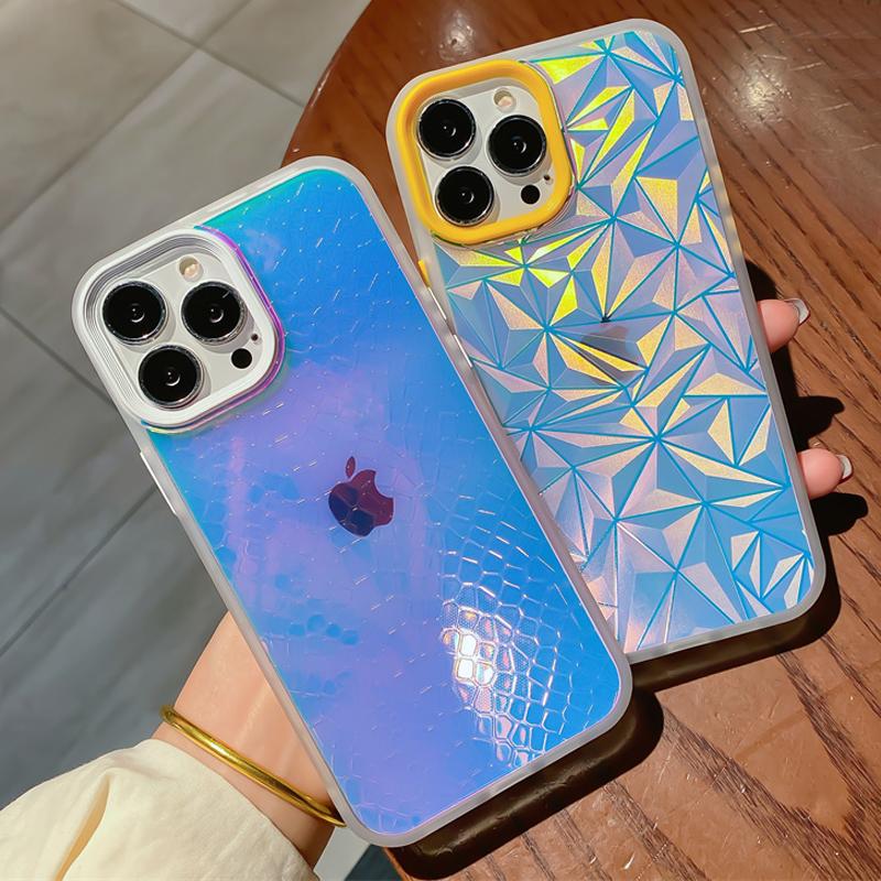 Чехол для телефона «Аврора» с лазерным градиентом для Iphone 13 12 11 Pro Max Xr X Xs 13pro, мягкая роскошная противоударная задняя крышка