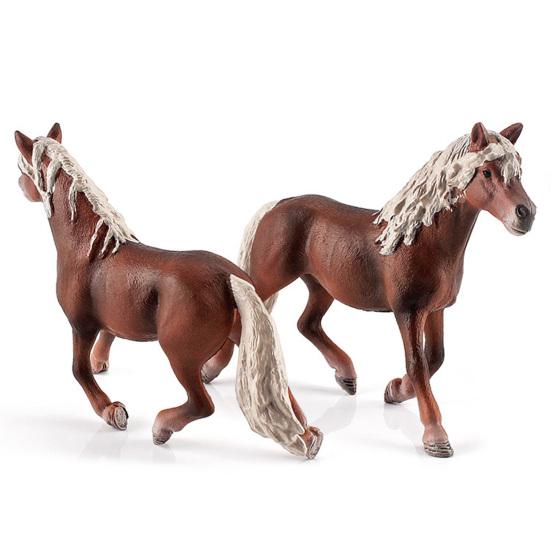 Miniature Horses Toy Detailed Texture High Simulation Decoration Accessories Farm Miniature Horses Animal Model Toy for Kids