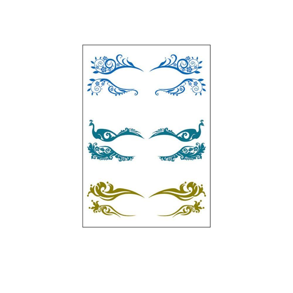 Наклейка для макияжа ресниц, водонепроницаемая наклейка для теней для век, татуировки на Хэллоуин