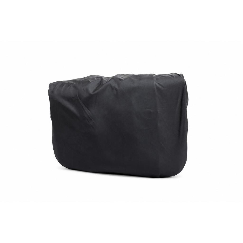 Black "Leather Saddle Bag Pair With Rails Fit For Royal Enfield GT & INT 650"