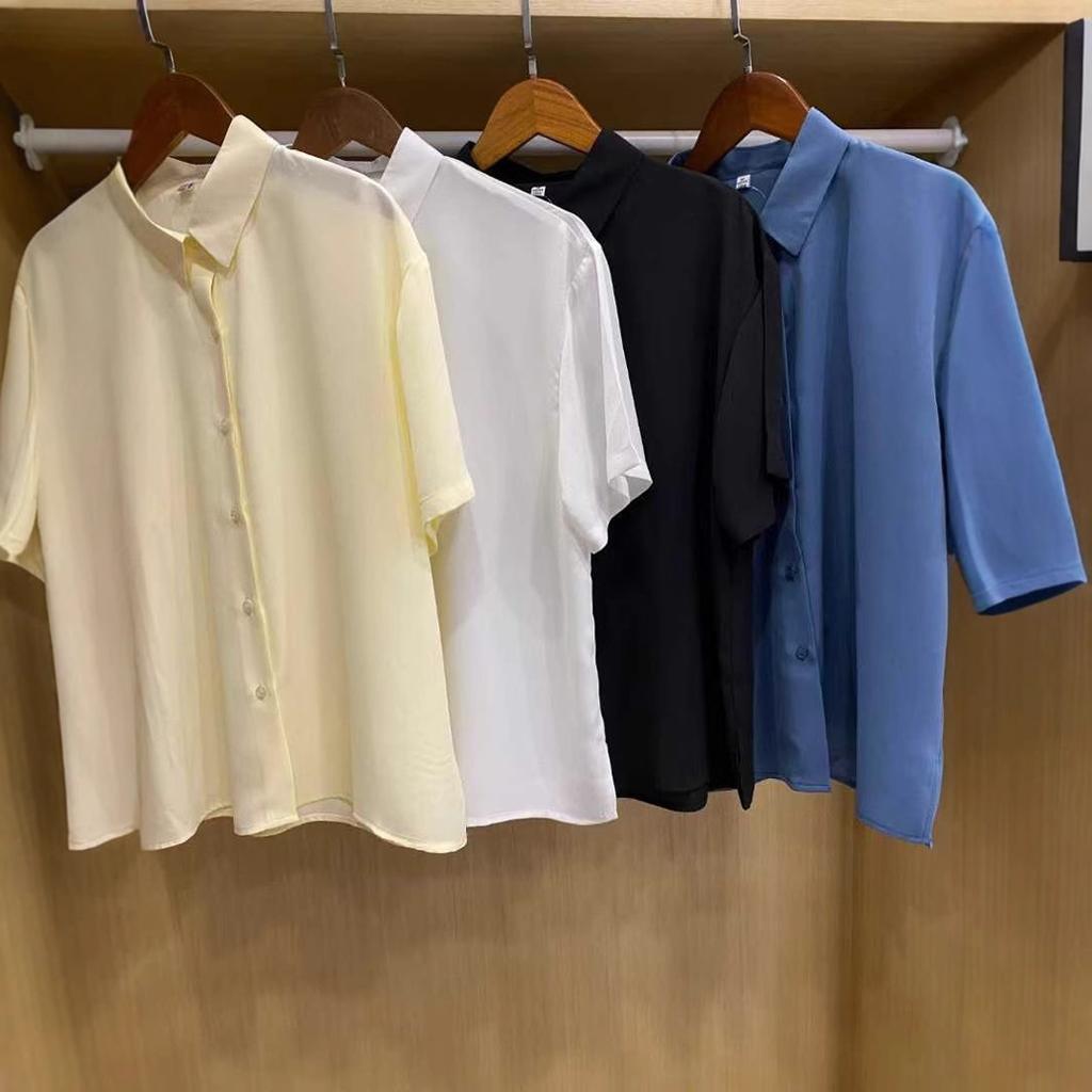 1116 Spring and Summer New Women's Fancy Casual Shirt Shirt/Short Sleeve Shirt Casual Commuter Top 171611