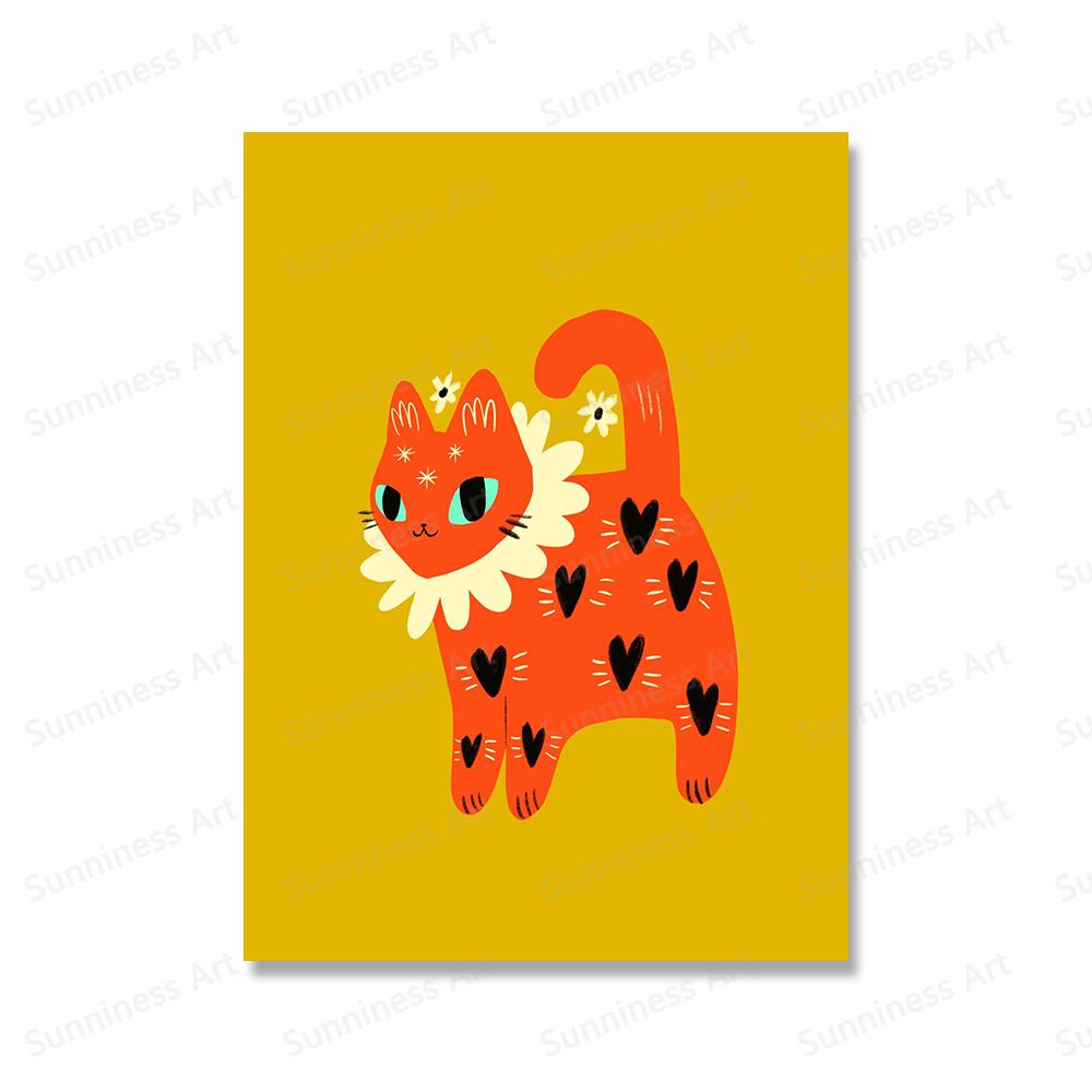 Хэллоуин Черный кот Тыква Осень Настенное искусство Холст Живопись Скандинавский Постер и Принт Рождественские Настенные картины для Декора детской комнаты