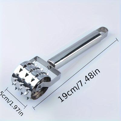 Тендерайзер для мяса из нержавеющей стали, Прочный, Многофункциональный инструмент для стейка, Свиных рулетиков, Идеально подходит для домашней кулинарии, Использования в ресторане