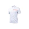 Training Series Letter Pullover Knitted Sports Polo Shirt Men Tops Pure-White 152427138-1