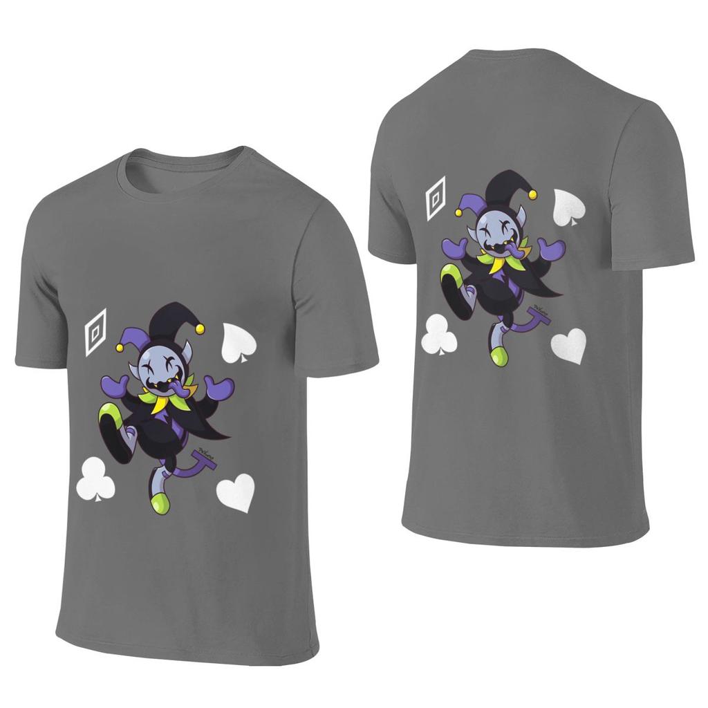 Jevil The Chaotic Jester Loose But Not Bulky Reversible Tshirt Niche Trendy Brands Light Color Schemes Unisexs Tshirts