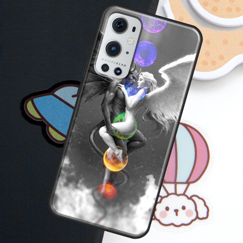 Дьявол Ангел Для Realme GT6 GT7 Pro 14 10 11 12 13 15 Pro Plus C55 C71 C75 C65 C63 C61 C53 C67 C35 Чехол