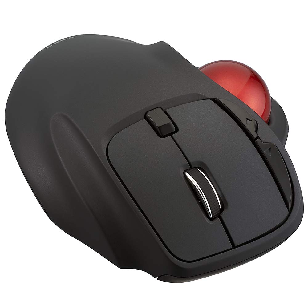 Nakabayashi Digio2 Wireless Mouse with Trackball, 5-Button Optical, Black, Z8645