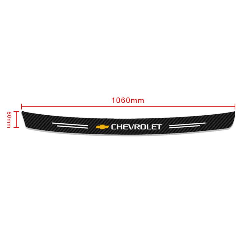 AABHL1 Carbon Fiber Car Tail Trunk Rear Bumper Protector Stickers Scuff Guard Film for Chevrolet Cruze Captiva Lacetti Aveo Malibu Trax