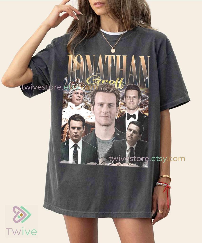 Vintage Jonathan Groff Collage Tee – Actor Fan Merch Sweatshirt, Toddler Shirt, Youth Tees