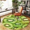 1pc Kiwi Fruit Slices Round Chair mat Area Rug - Non-Slip, Floor Mat for Office, Bedroom, and Indoor Decor c1125869
