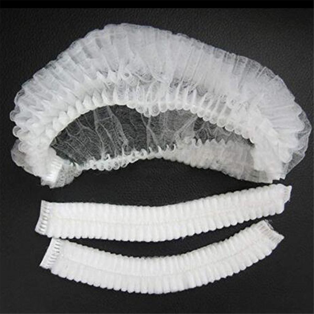 100pcs Disposable Caps Chef Hat For Restaurant Kitchen Hotel Home