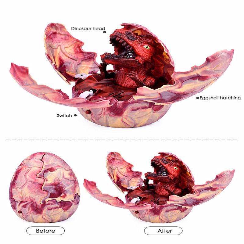 Инкубационный спрей яйцо динозавра голосовое управление свет моделирование Рождественская детская игрушка