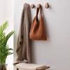 4PCS Simple Styles Wall Mount Hooks Solid & Beech Wood Multipurpose Hooks Upgrades for Hanging Clothes & Accessories