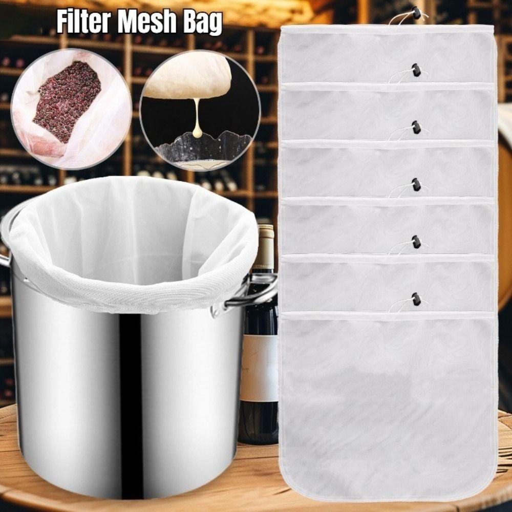 Easy Clean Soybean Milk Filter Bag Reusable Beer Straine Fruit Juice Filter  Kitchen Gadgets