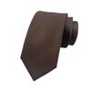 Cozy Up Solid Color Tie Men Thin and Narrow Version Formal Dress Business Wedding 148x6x3.5cm