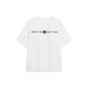 Li-Ning Wade Series Letter Print Round Neck Loose Short Sleeve T-Shirt Unisex Tops White AHST329-2
