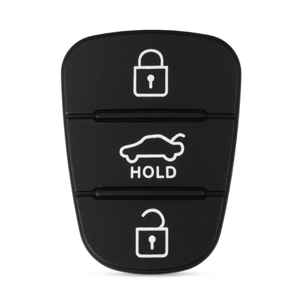 Parts Key Pad Cover Case Car Flip Key Rubber Button Pad 3 Buttons Remote Car Key Shell Rubber Pad