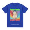 Funny Dancing Cat Cute Meme Graphic T-Shirt High Quality Short Sleeve Tee Shirt Casual O-Neck Cotton Oversized T-shirt Unisex