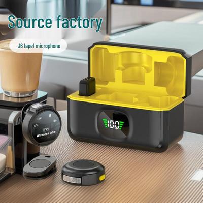 Премиальный беспроводной петличный микрофон для стриминга на открытом воздухе, интервью и записи с шумоподавлением