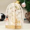 Creative 3D Christmas Greeting Cards Pop-Up Laser Engraved New Year Cards Paper Carving Hot Stamped Thank You Letter Student