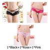 Women's Panties Open Crotch Thongs Sexy Hollow Briefs Underwear Erotic T-Backs Sweet Crotchless Seamless Panty