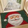 Christmas Door Mat Red Santa Claus Outdoor and Indoor Gingerbread Man Carpet  New Year  Merry Christmas Home Decor Foot Mat