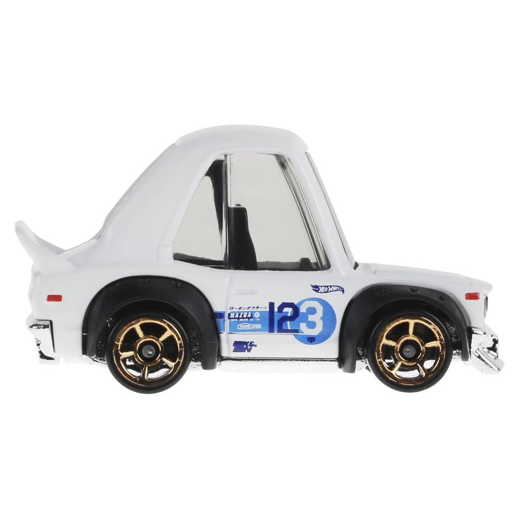 Hot Wheels Basic Car Mazda игрушечная мини-машинка для детей от 3 лет и старше, белая HXR23 RX-3