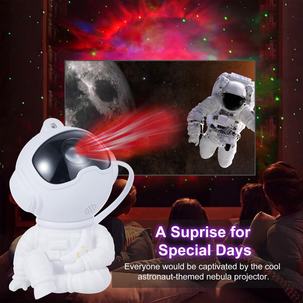 Astronaut Star Galaxy Projector Starry Nebula Projection Light Bedroom Decoration Night Light