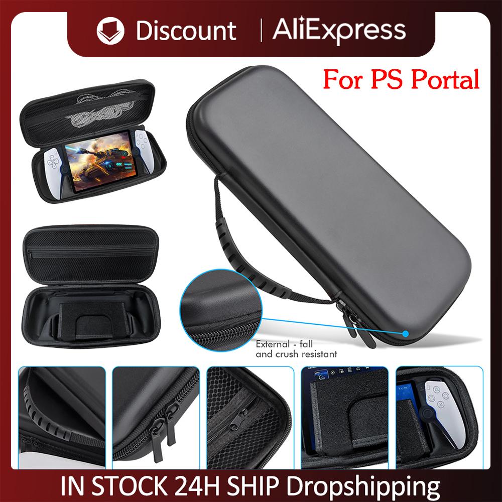 Hard EVA Carrying Case Storage Bag Shockproof Protective Travel Box with Mesh Pocket For PS5 PlayStation Portal Remote Player