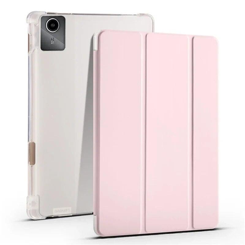 Кожаный чехол для планшета Xiaoxin Pad 2024 Tb331fc, чехол с держателем для карандашей, тройная задняя панель из искусственной кожи и ТПУ, чехол для планшета Lenovo Tab M11 Xiaoxin Pad 2024