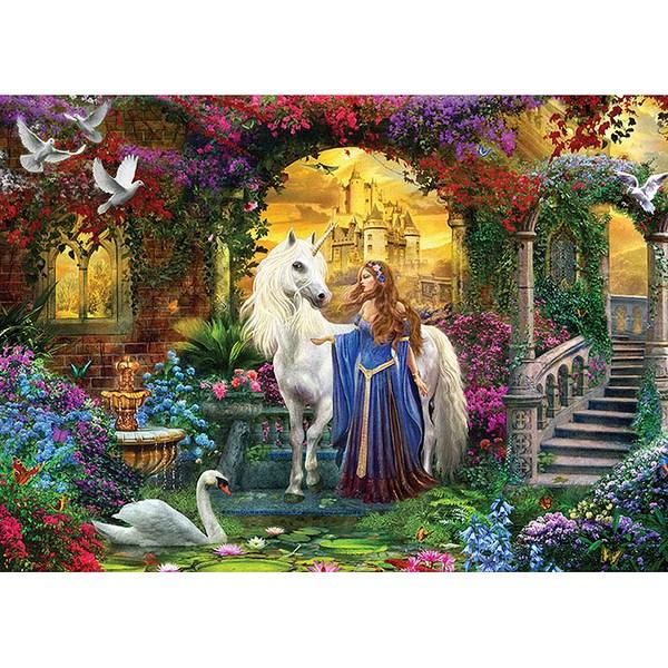Castle of Fantasy Glitter Material Jigsaw Puzzle, 500 Pieces, Mixed Colors