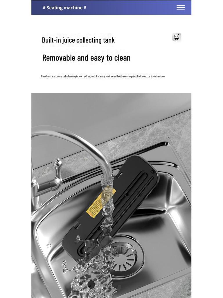 Kitchen Vacuum Sealer: Dry & Wet Dual-Use Food Preservation and Packaging Machine